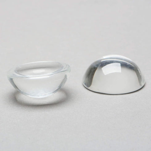 dophee Round Glass Cabochon for Jewelry Making, Clear Dome Tiles Cabochons with Flat Back, Dome Bead Cameo Cabochon Tile for DIY Craft Photo, Pend...