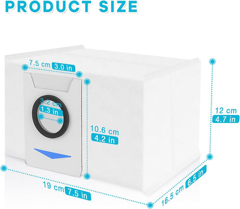 4 Pack Disposable Dust Bags for DEEBOT X1 Omni Turbo Auto-Empy Station Robot Vacuum Cleaner Spare Parts...