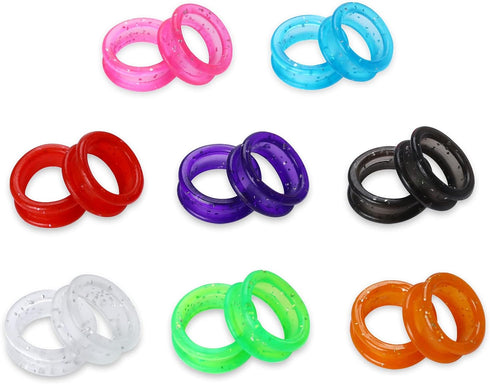 16Pcs Soft Silicone Scissors Finger Rings Pet Shears Finger Inserts Rings Grips Inserts Grooming Shear Thumb Inserts Finger Protector Ring Scissor...