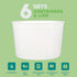 JoyServe 64 oz Food Storage Containers with Lids Pack of 6, Half Gallon Round Plastic Deli Container with Leak-Proof Lid, BPA-Free, Freezer, Dishw...