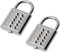 MroMax 2Pcs 10-Digit Combination Padlock Push Button Lock for Locker Gym, Case, Drawer, Toolbox Electric White...