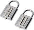 MroMax 2Pcs 10-Digit Combination Padlock Push Button Lock for Locker Gym, Case, Drawer, Toolbox Electric White...