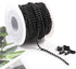 Tiparts 30FT Black Stainless Steel Ball Bead Chains with 20 Pcs Matching Connectors(1 Roll 2.4mm Ball Chains + 20 Connectors)...
