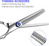Professional Dog Grooming Scissors Kit, Titanium Coated Dog Scissors for Grooming, 5 in1 Grooming Shears Kit for Dogs Cat Pet At Home...