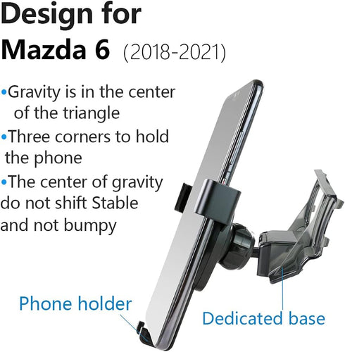 Car Phone Holder for Mazda 6 2018 2019 2020 2021 Auto Accessories Navigation Bracket Interior Decoration Mobile Cell Phone Mount...
