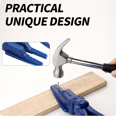Safety Nail Holder Plastic Pliers - Secure Nails and Protect Fingers for Hammering and Pulling - Slip Joint Pliers Tool for Household Construction...