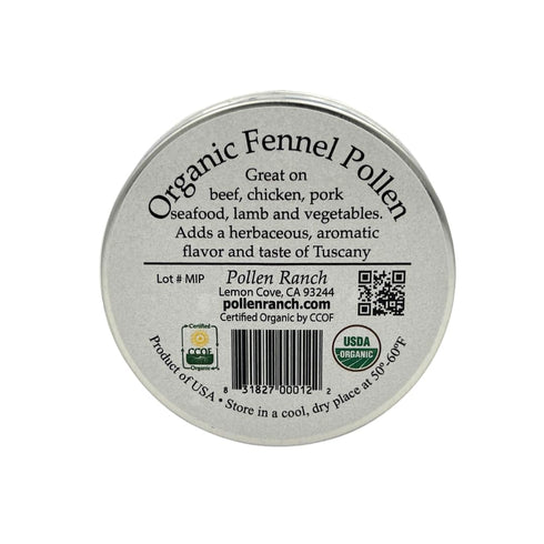Pollen Ranch's Organic Fennel Pollen Spice, Perfect for Cooking and Seasoning with Fennel Flavor, Made from Premium Organic Fennel Flowers - 0.5 o...