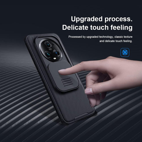 Honor Magic 5 Pro Case with Camera Cover, Corners Airbag Shockproof Protective Slide Cover Lens Protection Case Magic5 Pro (Blue)...