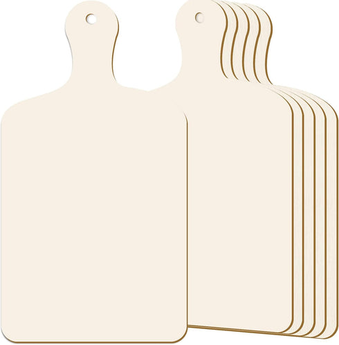 Mini Wooden Cutting Board Small Charcuterie Boards for Craft with Handle Unfinished DIY Cooking Board for Kitchen Decor Vegetable Fruit Supply(11....