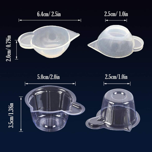 Woohome 66 PCS Epoxy Resin Tools Kit, Silicone Mold Tool Included Measuring Cup, Silicone Mixing Cups, Tweezers with Mixing Sticks, Dropping Pipet...