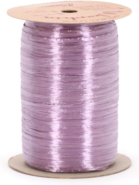 Berwick Offray 1/4'' Wide Pearlized Raffia Ribbon, Lavender Purple, 100 Yards, 7MM...