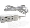 Multi Plug Extender Box,3 Outlet Surge 2 Prong Flat pin Socket Power Strip,3FT,6Ft,9Ft,15Ft Bulb,TV Long Extension Cord, with 3rd Grounding Pin,Wh...