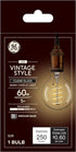 GE Lighting VintaStyle LED Globe Light Bulb, 5 Watt (60 Watt Equivalent) Warm Candle Light, Clear Glass, Medium Base, Dimmable (1 Pack)...