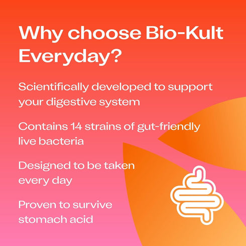 Bio-Kult Everyday Probiotics -14 Strains, Probiotic Supplement, Probiotics for Adults, No Need for Refrigeration, Non-GMO, Gluten Free -Capsules,1...