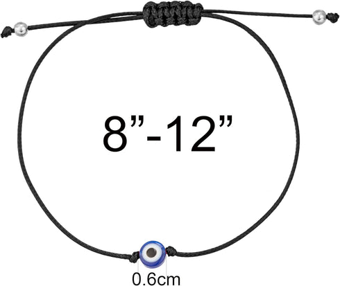 Evil Eye Anklet Bracelet for Women Men Teen Girls Boys Handmade Simple String Waterproof Ankle Bracelets for Women Minimalist Jewelry Adjustable...
