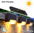 MAIXI Solar Deck Lights Outdoor, 8 PCs LED Solar Fence Lights Waterproof, Garden Decorative Solar Step Lights, LED Solar Lights for Patio Porch St...
