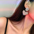 fxmimior Fashion Women Full Rhinestoes Heart Love Earrings Hand Chain Drop Dangle Earrings Jewelry for Women and Girls...