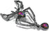 Creative Men Women Halloween Enamel Corsage Crystal Rhinestone Spider Shaped Brooch Pins (Black)...