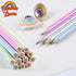 Eco-friendly Wood & Plastic Free Rainbow Recycled Paper #2 HB Pencils For School and Office Supplies, Pre-sharpened,12-Pack...