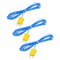 MECCANIXITY 3pcs K Type Thermocouple Mini Connector Temperature Sensor Probes PTFE 10ft -50 to 260°C(-58 to 500°F), Blue...