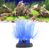 TEHAUX Artificial Aquarium Fish Tank Decoration Silicone Soft Coral- Fake Sea Anemone Fish Tank Ornament Decoration Simulation Landscape (Blue)...