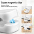 Magnetic Cable Clips, 6 Pack Cord Organizer Holder, White Charging Cable Keeper (Cable Smooth Adjustable), Adhesive Cable Management Phone USB Cha...