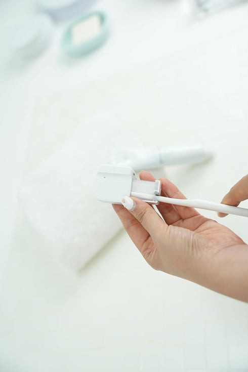 1 Pack White Portable Toothbrush Purifier - Compact and Lightweight Toothbrush Sterilizer for Daily Use....