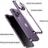 Anti-Peeping Case for iPhone 15 Pro 360° Full Body Privacy Screen Protector Camera Lens Protector Clear Double Sided Tempered Glass Magnetic Metal...