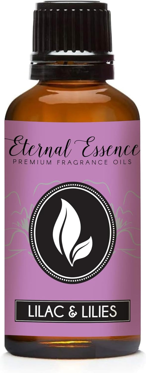 Eternal Essence Oils Lilac & Lilies 30ml Premium Fragrance Oil - for Candle, Soap Making, Aromatherapy, Diffusers, Home Care, & Humidifiers...