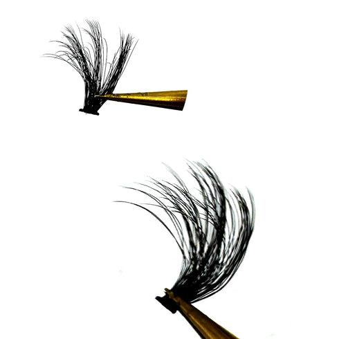 HBZGTLAD 280 Bundles 50D/60D/80D/100D/110D/150D Mink Eyelashes 0.05mm/0.07mm Thin Eyelash extension 3D Russia Volume Individual Eyelash Cluster Ma...