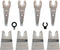 8 Pcs Oscillating Tool Scraper Blades to Remove Caulking Adhesive Glue Sealant Paint Foam Glaze for Removal Cutting Cleaning Stripping for Dewalt ...