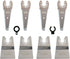8 Pcs Oscillating Tool Scraper Blades to Remove Caulking Adhesive Glue Sealant Paint Foam Glaze for Removal Cutting Cleaning Stripping for Dewalt ...