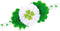 St. Patrick's Day Baby Girls Hair Band Green Clover Diamond Flower Headband JHSP01...