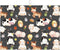 Farm Animal Dish Drying Mat for Kitchen Counter Cute Kitchen Mat Microfiber Kitchen Countertop Absorbent Reversible Drainer Rack Pad Dish Drying M...