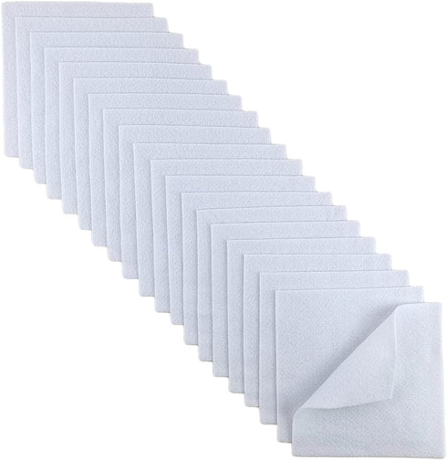 Jtnohx Soft Felt Fabric, Flexible Craft Felt for Toy Handwork, 1.4mm Thick 6"x6" Felt Sheets for DIY and Sewing Projects (White)...