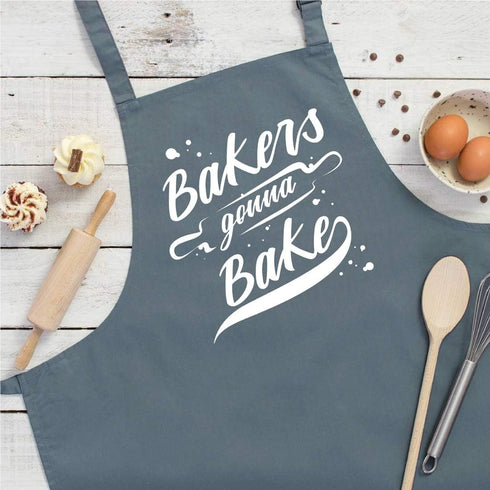 Funny Baking Aprons for Women Men, Cute Baking Gifts for Bakers, Kitchen Cooking Apron with 2 Pockets, Birthday Housewarming Gifts for Mom Wife Hu...