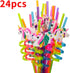24 Reusable Unicorn Drinking Plastic Straws + 6 Temporary Tattoos for Girls | Birthday Party Supplies - Rainbow Unicorn Party Favors Decorations w...