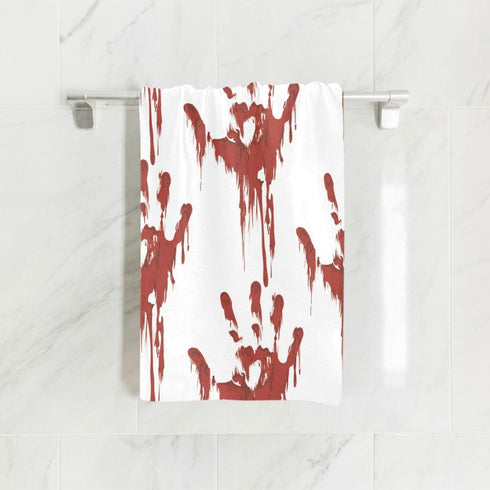 senya Halloween Scary Bloody Zombie Hand Towel Ultra Soft Luxury Towels for Bathroom 30"x15"...