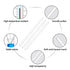 Droppers 10ml Pipettes Glass Graduated Dropper Lab Pipette Liquid Pipette (8)...