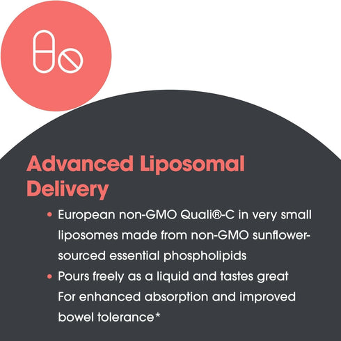 Allergy Research Group Micro Liposomal C 1000mg Supplement - Liquid Vitamin C, Sunflower Phospholipids, Sodium Ascorbate, Organic, Bioavailable, N...