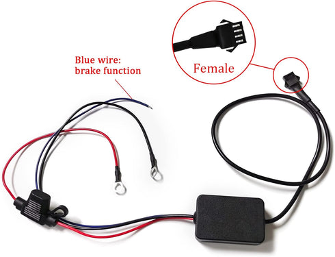 18 Kinds of Color Dual Remote RGB Music Controller for Motorcycle LED Accent Strip Light with Brake Function...