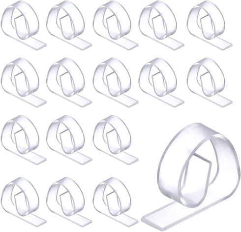 Clear Plastic Tablecloth Clips - Table Cover Cloth Clamps Holder for Home Party Picnic, Set of 50...