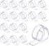 Clear Plastic Tablecloth Clips - Table Cover Cloth Clamps Holder for Home Party Picnic, Set of 50...