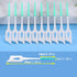 300 Pieces Dual-Use Interdental Brushes Soft Silicone, Disposable Dental Picks,Premium Dental Floss Picks for Effective Teeth Cleaning(300PCS Oran...