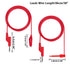 Sumnacon Multimeter Test Lead Set - Stackable Banana Plug to Test Hook, Banana Plug to Alligator Clips Test Cable Kit, Flexible Silicone Electrica...