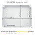 LeMotech Junction Box with Reserved Holes ABS Plastic Electrical Box IP65 Waterproof Dustproof Project Enclosure for Electronics White 7.9 x 6.1 x...