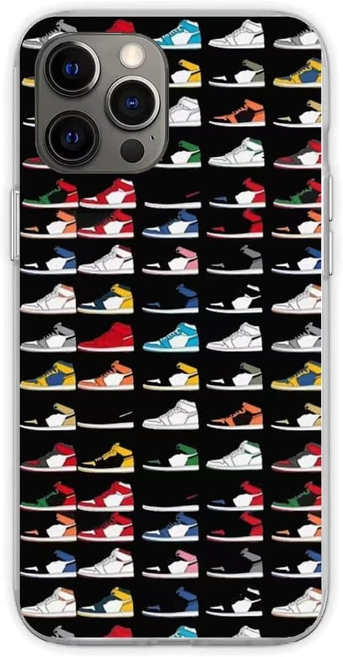 Phone Case Compatible with iPhone 13 The God of Basketball Sneaker Aesthetic Color Shoes Silicone Shockproof Protective Soft Phone Cover...