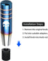 Pack-1 Gear Stick Shifter Knobs, Skull Aluminum Alloy Weighted Gear Lever, Metal Stick Shifter Handle for Most Automatic Manual Vehicle (Multicolo...