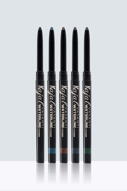 VASANTI Kajal Waterline Eyeliner Pencil - Long-lasting, Waterproof, Smudge-proof, Safe for Sensitive Eyes, Waterline Eye Liner - Opthalmologist Ap...