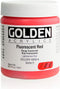 Golden Artist Acrylic, 4 ounce jar, Fluorescent Red (4650-4)......
